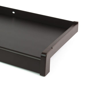 Hliníkový parapet vnější - tažený hliník - tmavě hnědý elox (C-34)