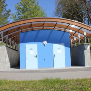 Venkovní toalety sportoviště, CSS Hrabyně
