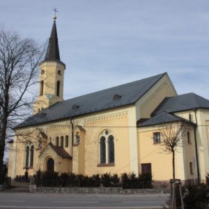 Oprava fasády kostela, Hrabyně