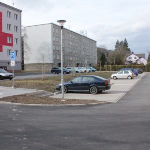 Rekonstrukce ulice Družstevní vč. parkoviště, Háj ve Slezsku